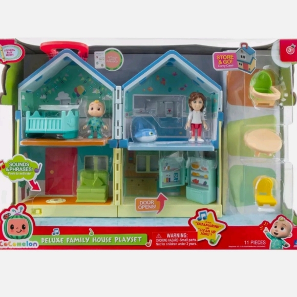 Cocomelon Deluxe Family House Playset 7 Pcs Plays Songs & Phrases 2021, NEWNew - Picture 5 of 7